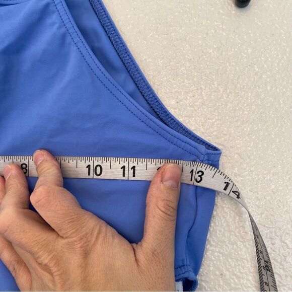 WEISSMAN Balera Dance blue Open Back cutout Halter Leotard MT10598 MC 10/12 - Picture 9 of 14